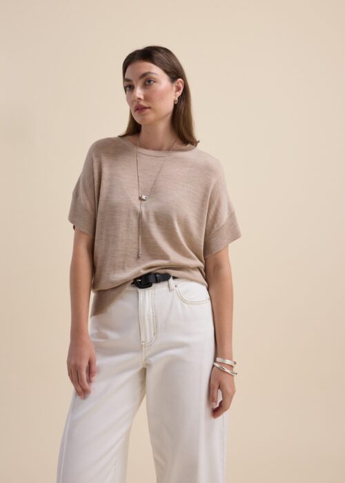 The Merino Silk Knit Tee