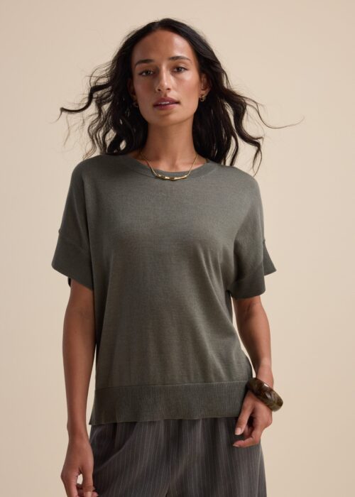 The Merino Silk Knit Tee