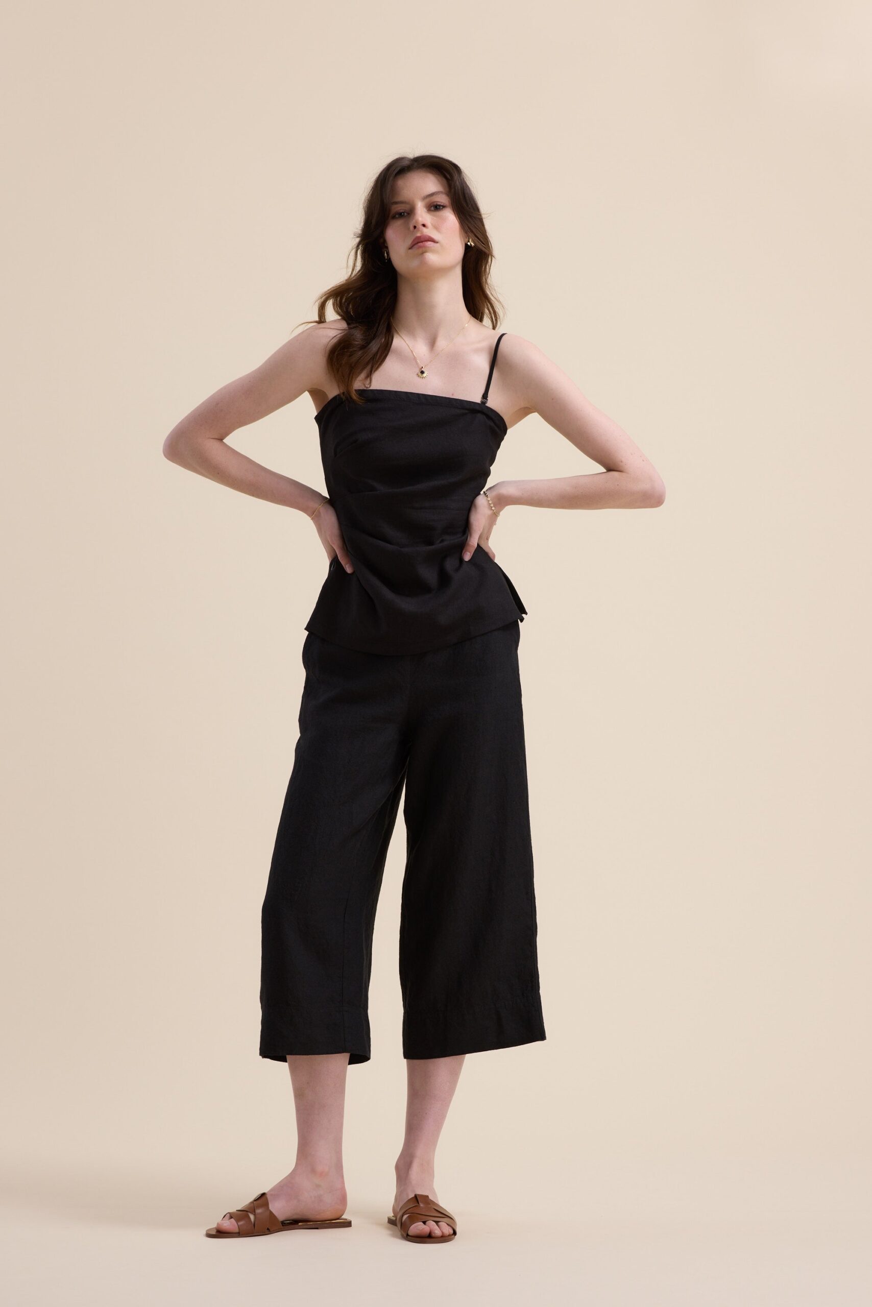 High Tide Linen Crop Pants - Image 2