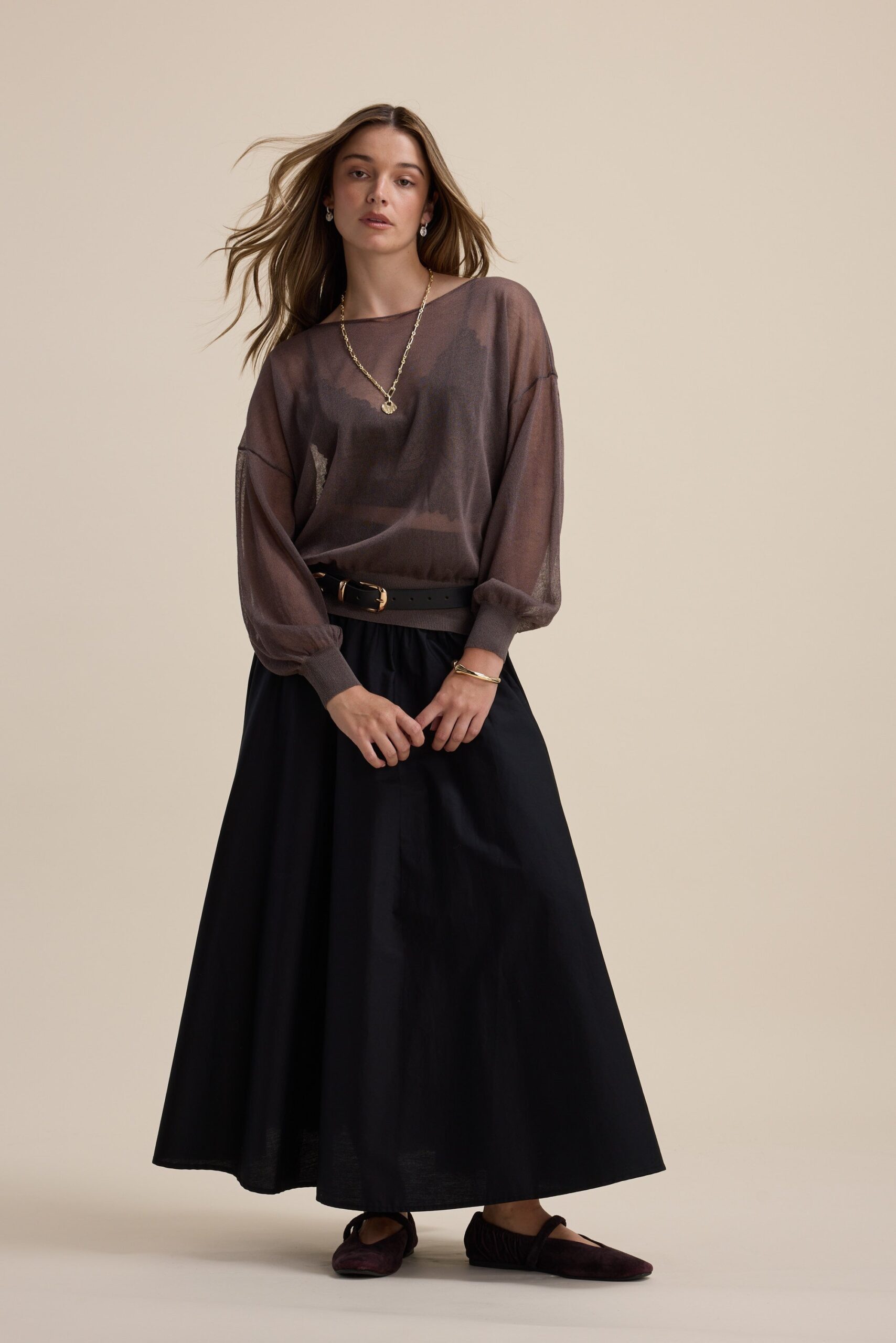 Addie Sheer Knitted Top - Image 2