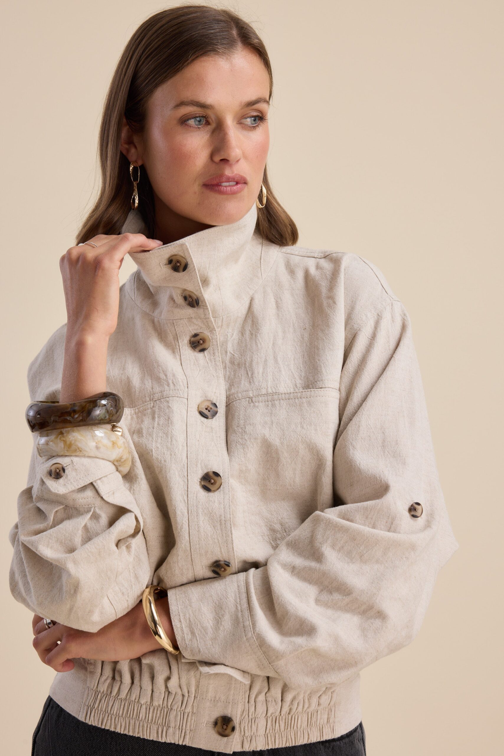 Hudson Gathered Hem Jacket - Image 6