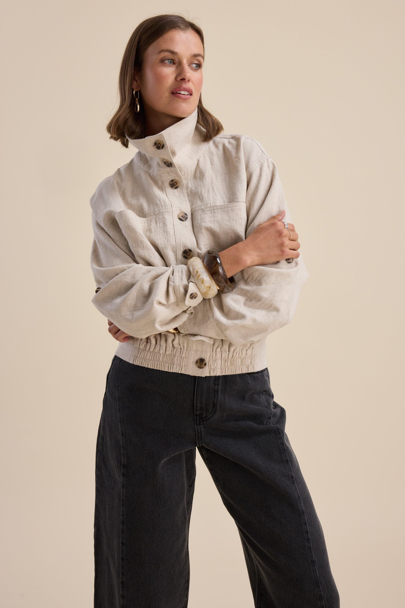 Hudson Gathered Hem Jacket - Image 2