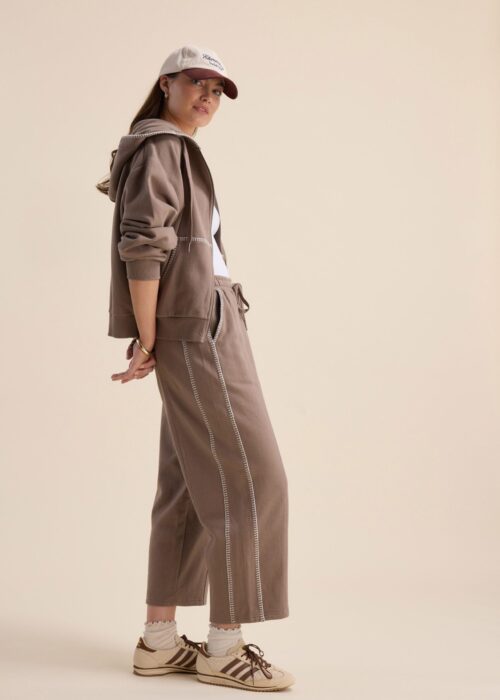 Elementary Blanket Stitch Barrel Trackpants