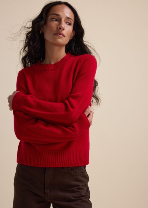Elementary Cashmere Blend Crew Neck Sweater