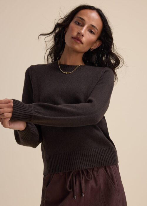 Elementary Cashmere Blend Crew Neck Sweater