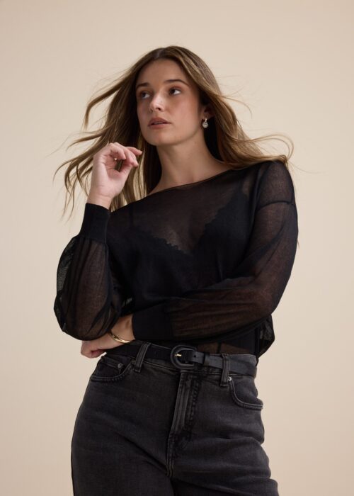 Addie Sheer Knitted Top
