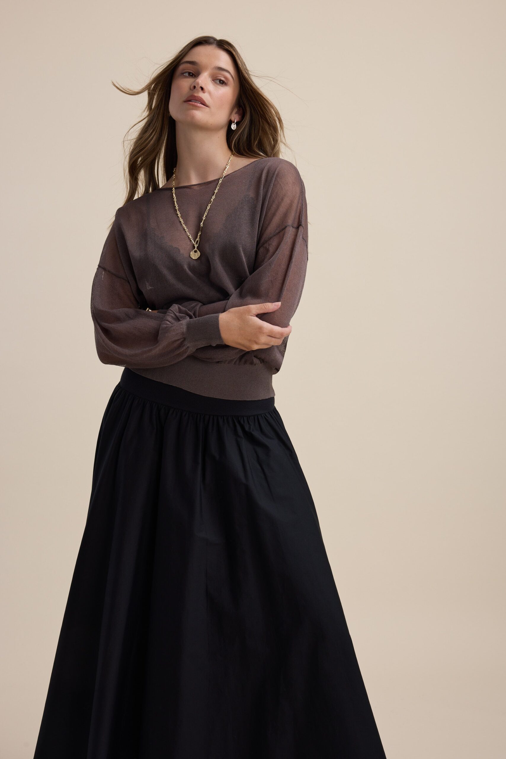 Addie Sheer Knitted Top - Image 4