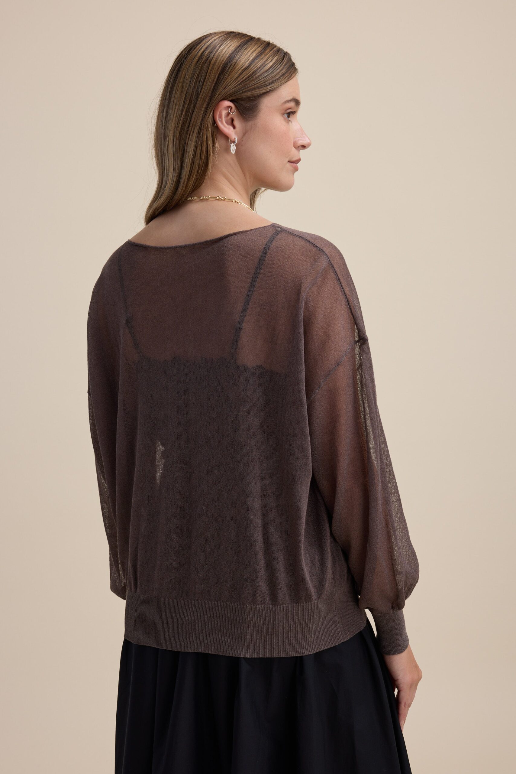 Addie Sheer Knitted Top - Image 6