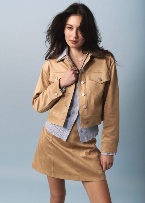 Sabrina Suedette Pocket Detail Jacket